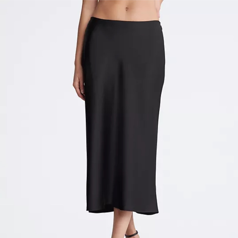 Calvin Klein satin midi skirt